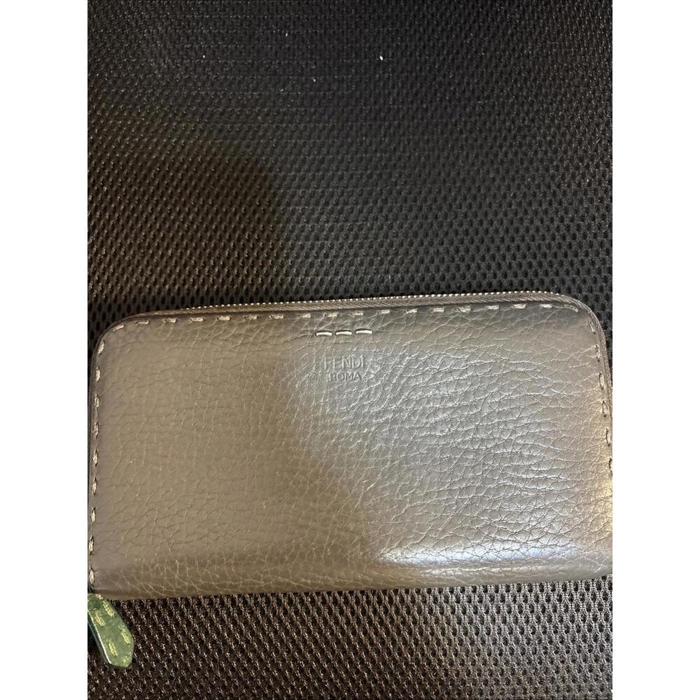 Fendi‎ Selleria Gray Long Wallet